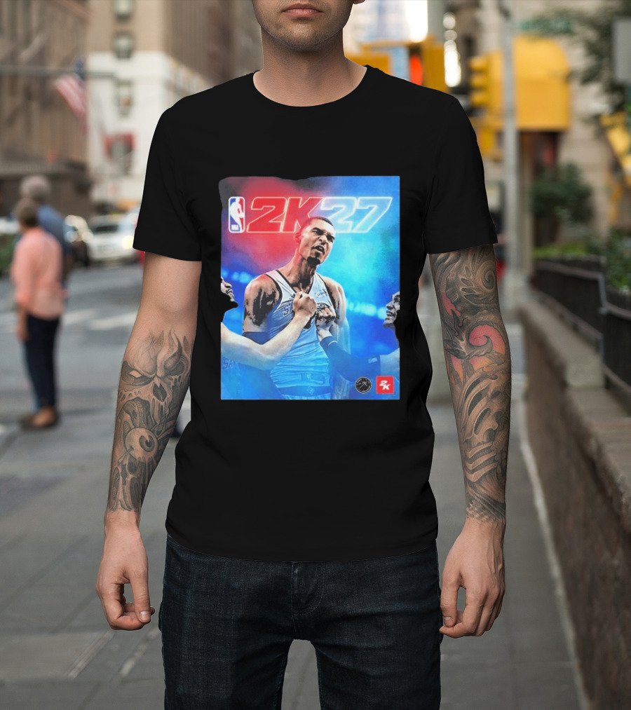 Victor Wembanyama NBA 2K27 Cover Athlete Basketball Gaming 2K Sports T-Shirt