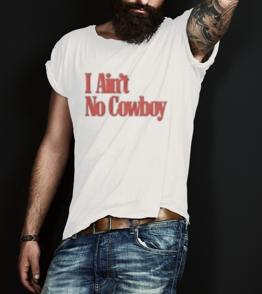 Luke Combs Nicole I Ain't No Cowboy Bold Red T-Shirt
