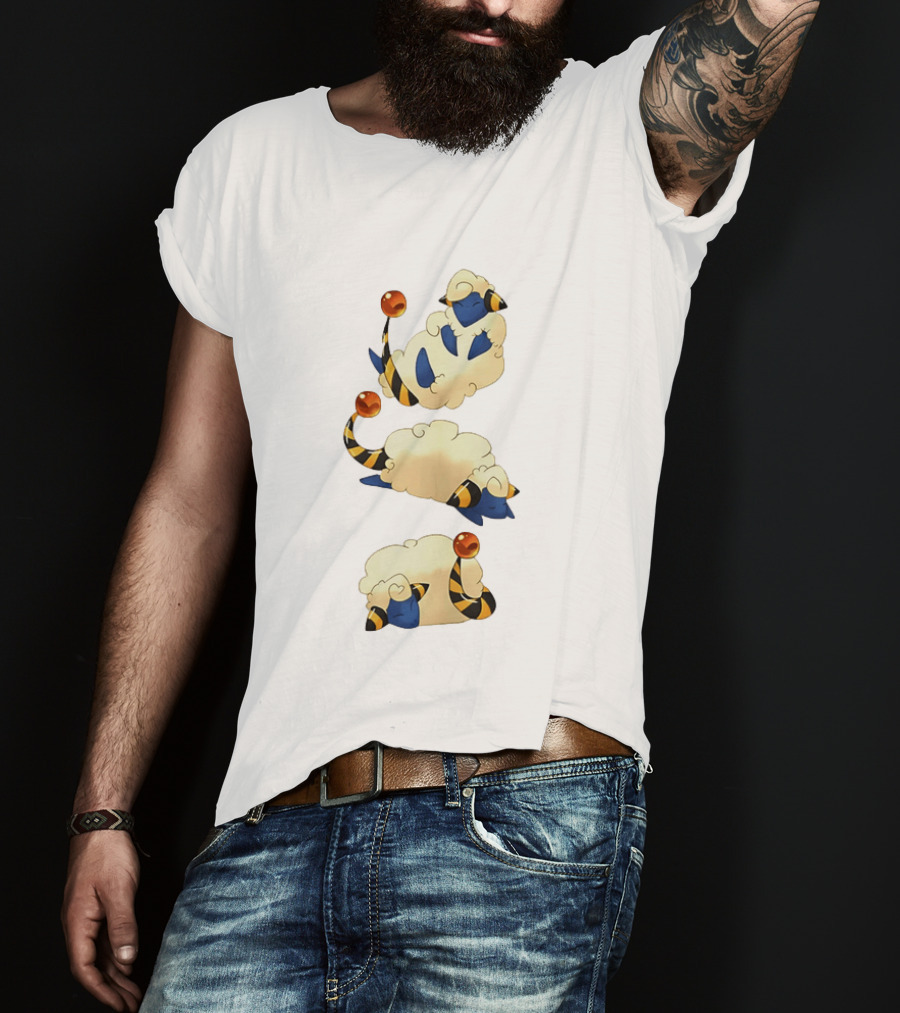 Mareep Trio In Sleepy Poses Cozy Nights T-Shirt