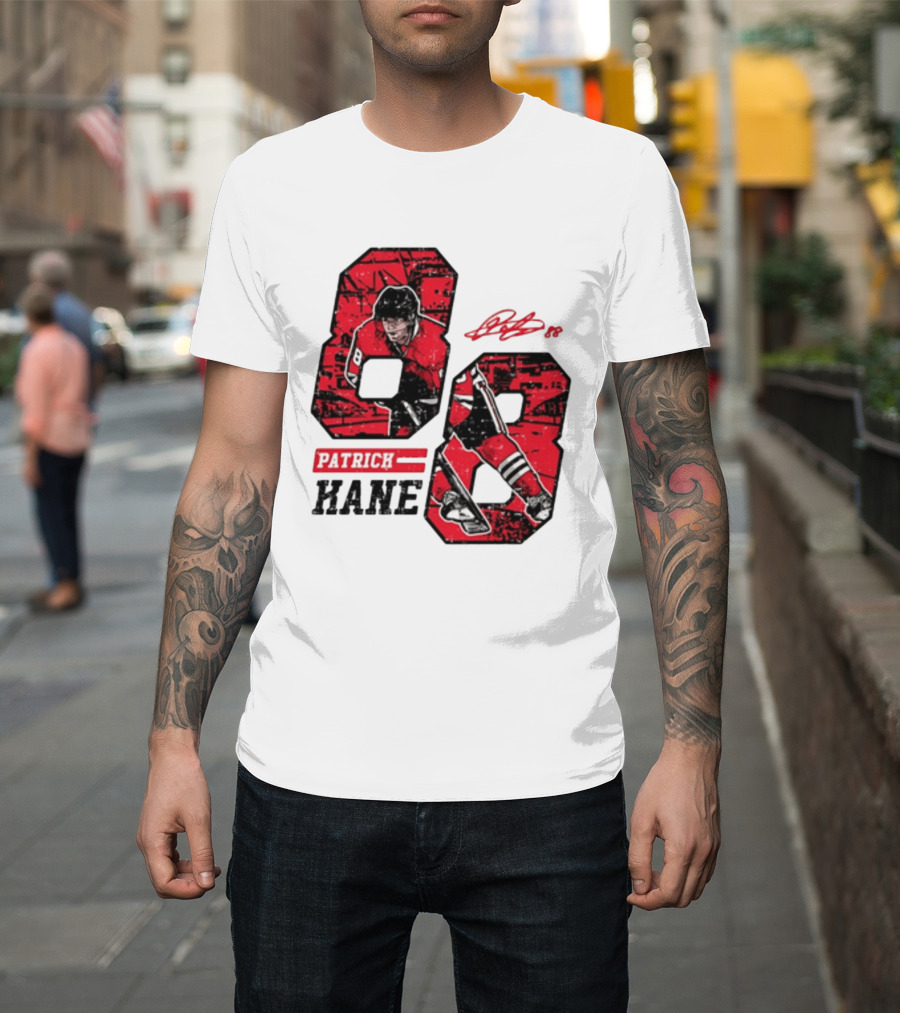 Patrick Kane Chicago Blackhawks 88 Comic Style Collaboration T-Shirt