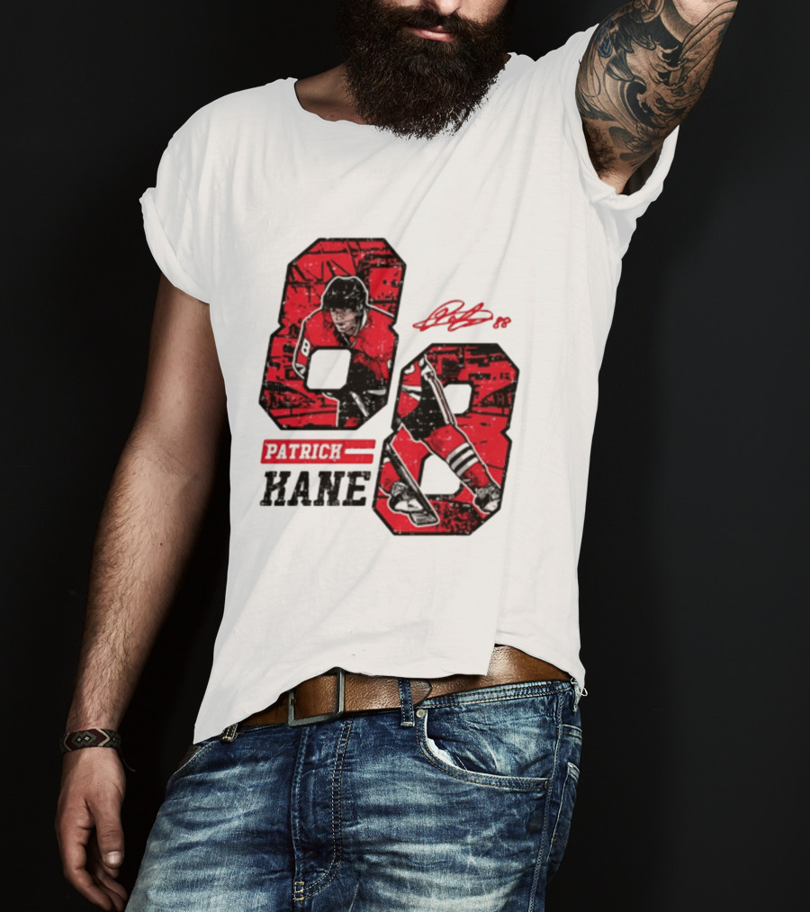 Patrick Kane Chicago Blackhawks 88 Comic Style Collaboration T-Shirt