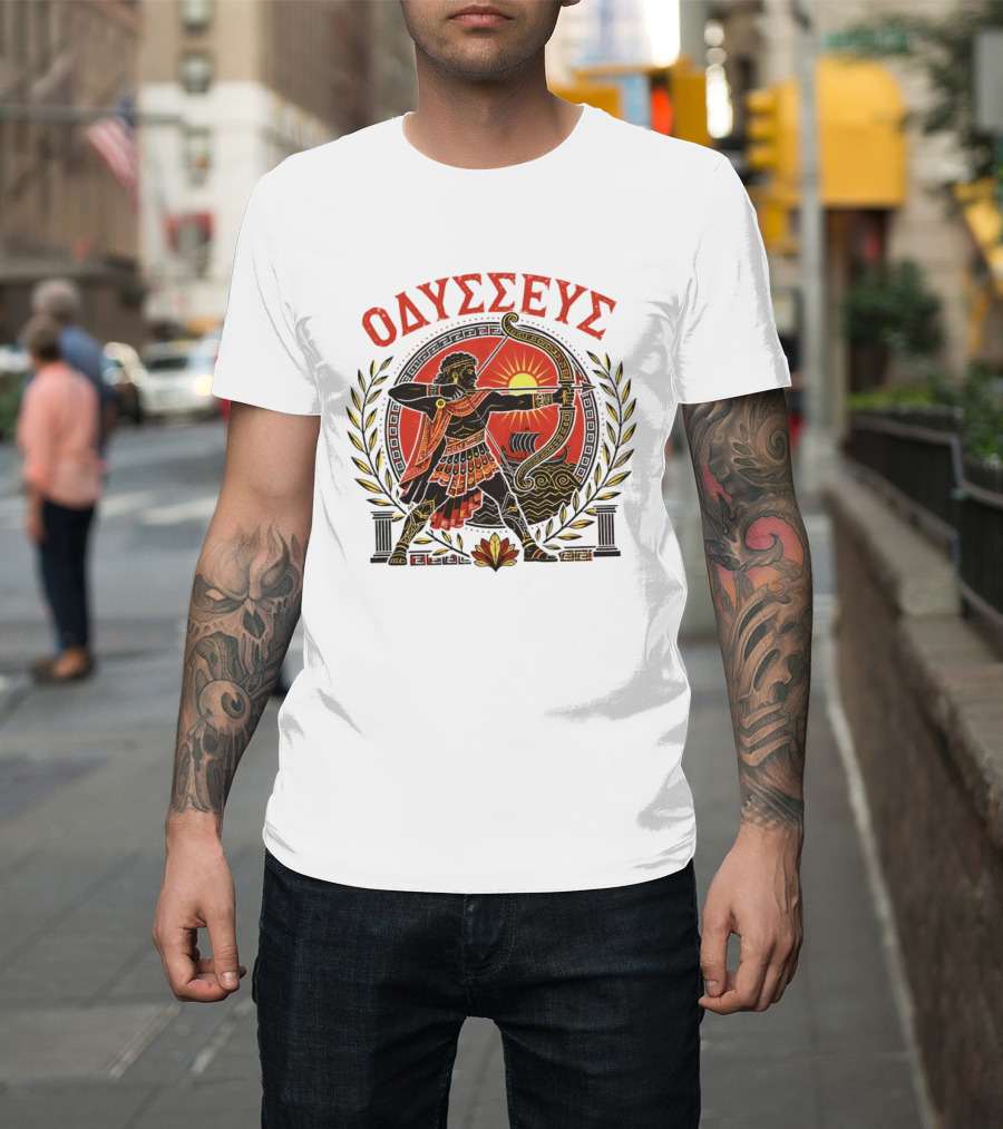Odysseus Bow Greek Mythology Warrior Archery 2026 T-Shirt