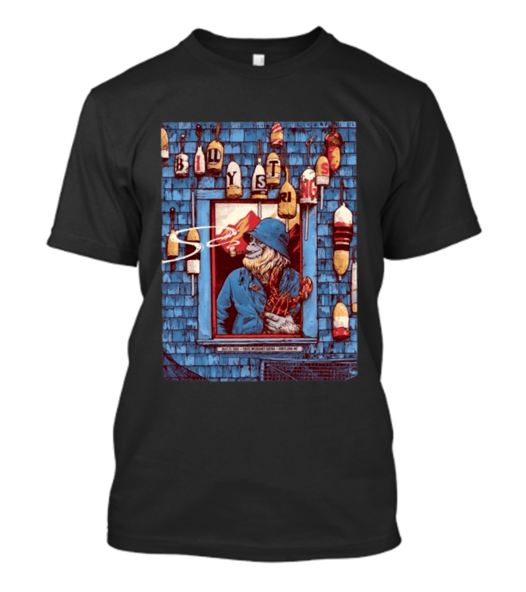 Billy Strings Portland ME 2026 Night 2 Event Cross Insurance Arena July 25 Dan Dippel Coastal Fisherman T-Shirt