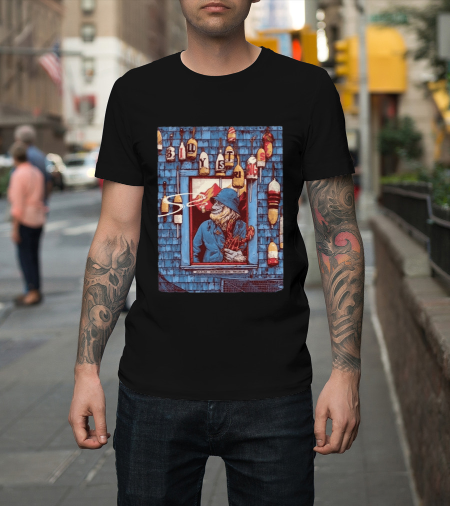 Billy Strings Portland ME 2026 Night 2 Event Cross Insurance Arena July 25 Dan Dippel Coastal Fisherman T-Shirt