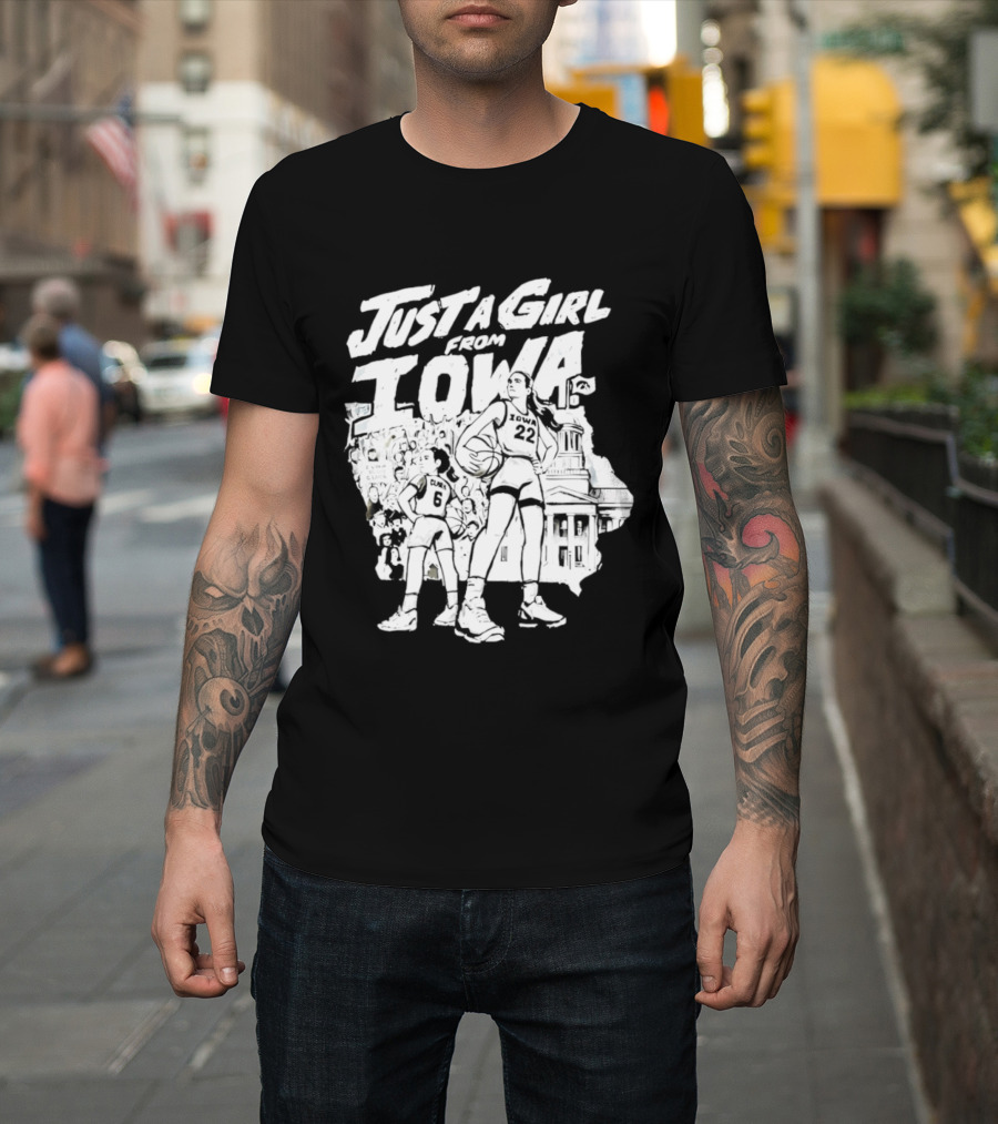 Caitlin Clark Just A Girl From Iowa Hawkeyes T-Shirt