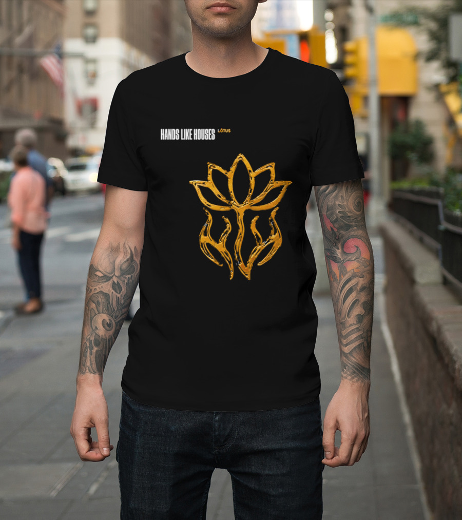 Hands Like Houses Lotus Symbol Yellow T-Shirt