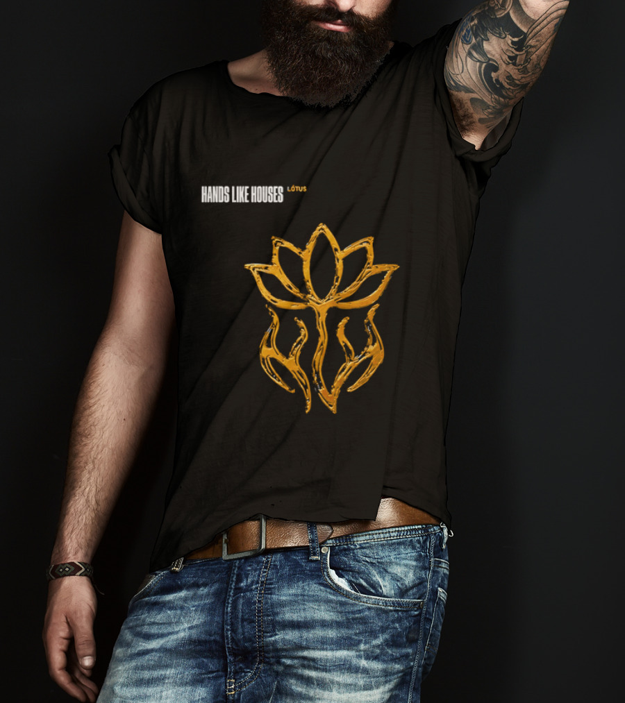Hands Like Houses Lotus Symbol Yellow T-Shirt