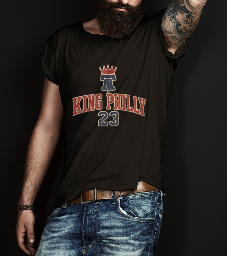 King Philly 23 Crown Bell LeBron James Philadelphia T-Shirt