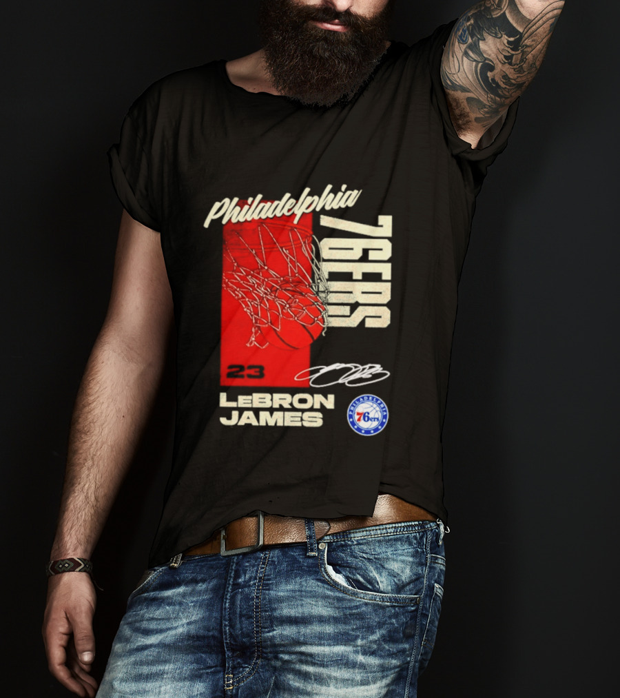 LeBron James 23 Philadelphia 76ers Basketball T-Shirt