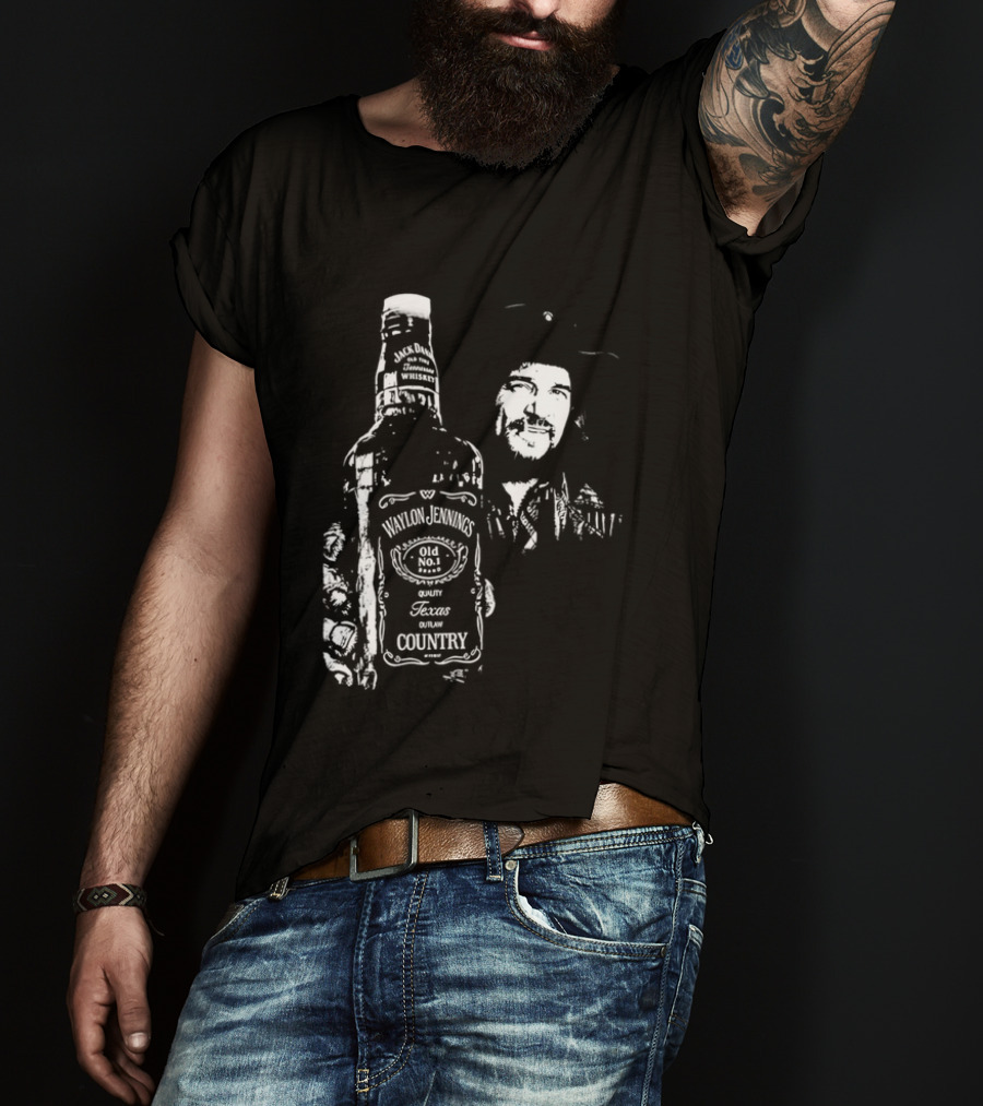 Waylon Jennings Old No 8 Brand Texas Country T-Shirt