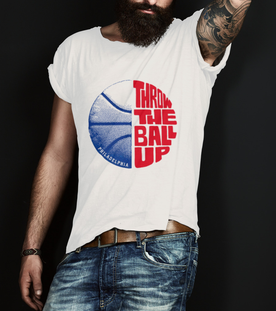 LeBron James Philadelphia 76ers Throw The Ball Up Basketball T-Shirt