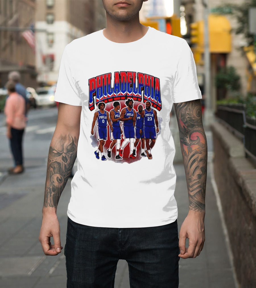 Philadelphia Basketball Starting 5 PHILA 23 0 T-Shirt