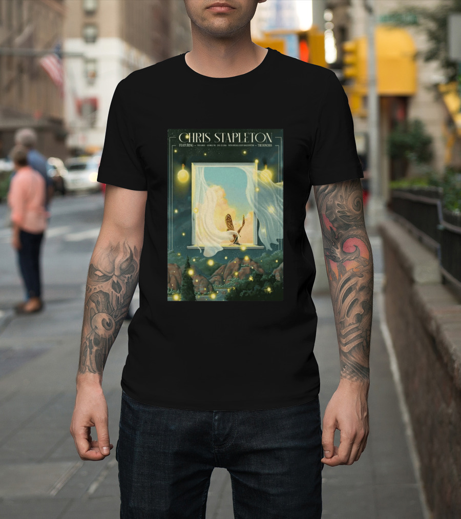 Chris Stapleton Featuring The Gorge George WA July 25 2026 With Special Guest Grace Potter The Honchos T-Shirt