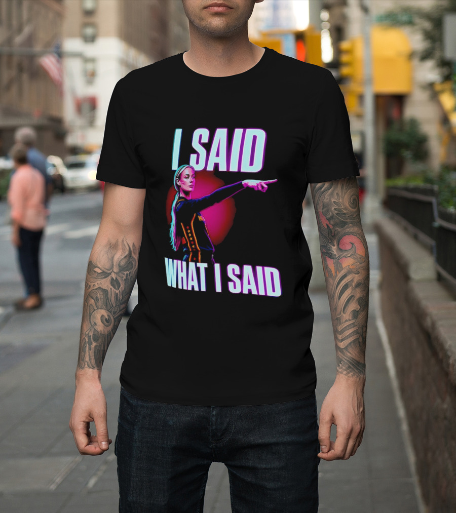 Sophie Cunningham I Said What I Said Pointing Indiana Fever WNBA Basketball T-Shirt