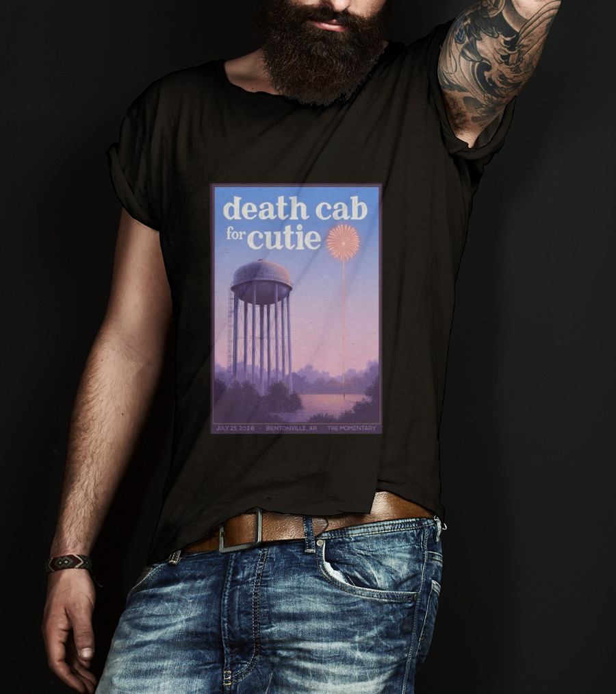 Death Cab For Cutie July 25 2026 The Momentary Bentonville AR Water Tower Firework T-Shirt