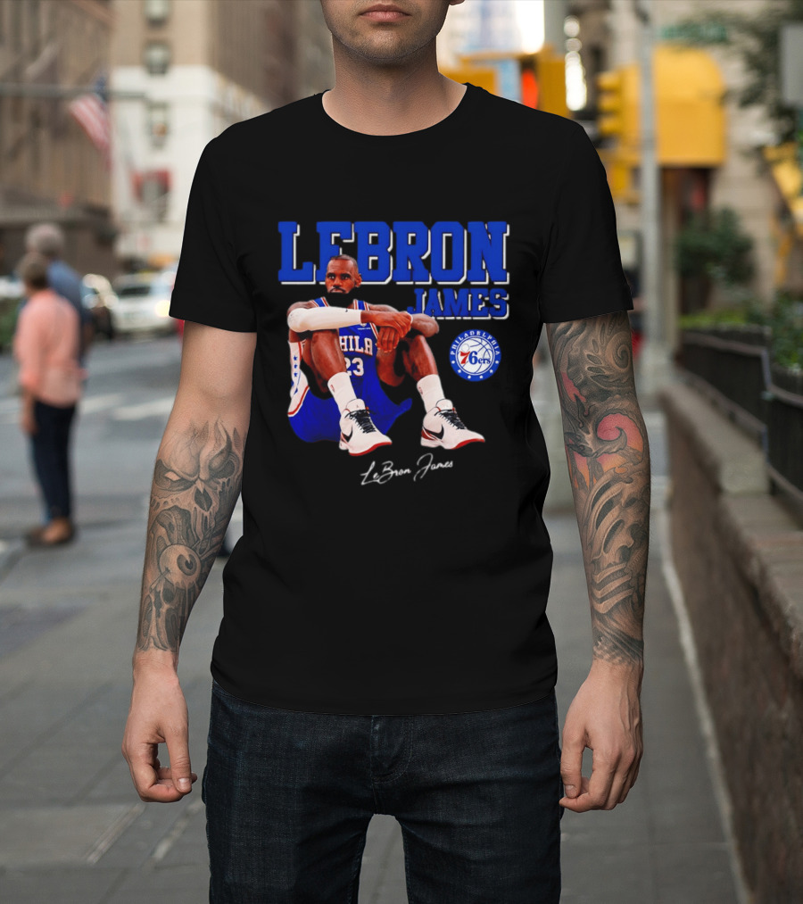 Lebron James 23 Philadelphia 76ers Basketball Phila 76ers 2026 T-Shirt