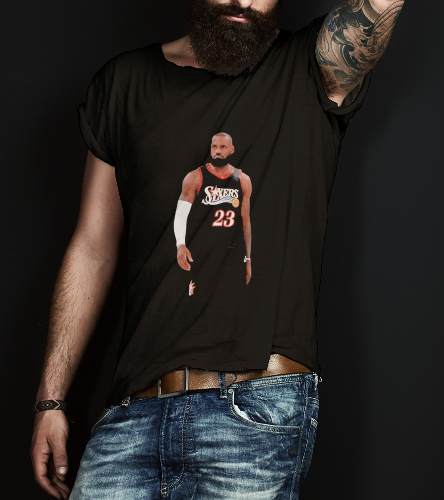 2026 LeBron James Philadelphia 76ers Number 23 Jersey T-Shirt