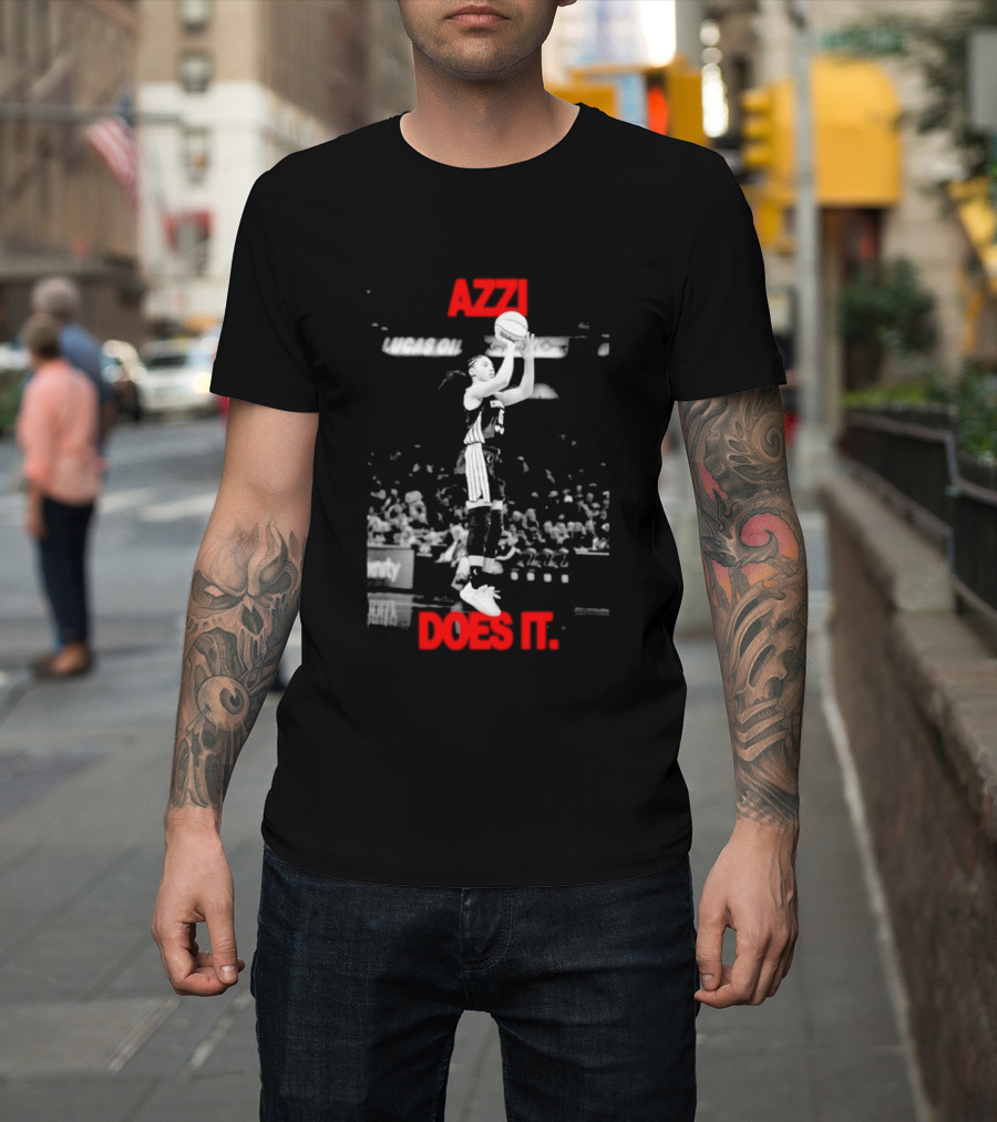 Azzi Fudd Azzi Does It WNBA Basketball Player Jump Shot T-Shirt