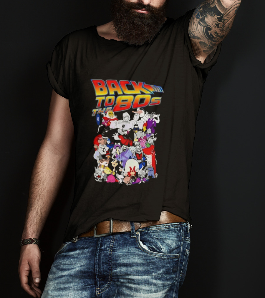 Back To The 80s Various Cartoon Villains Retro Nostalgia T-Shirt