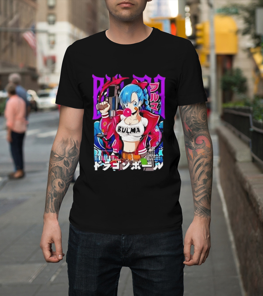 Bulma Dragon Ball Bulma Anime Manga Character Japan Kanji Street T-Shirt