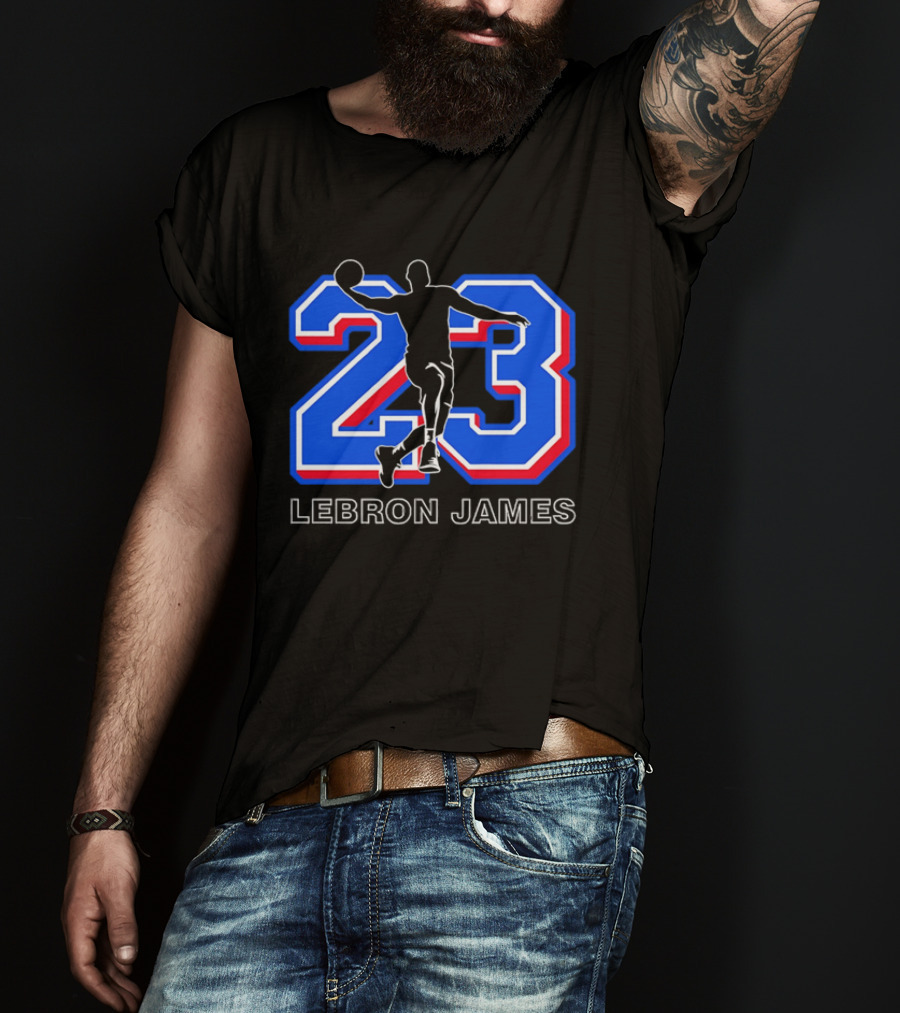 LeBron James 23 Basketball Dunk T-Shirt