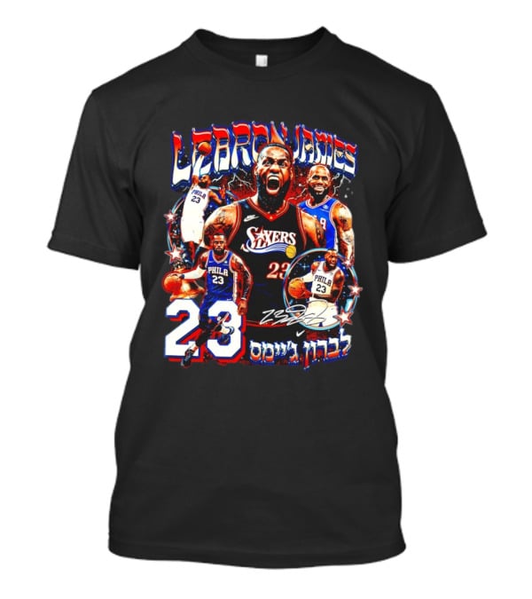 LeBron James 23 Philadelphia Sixers Basketball 76ers Nike NBA T-Shirt