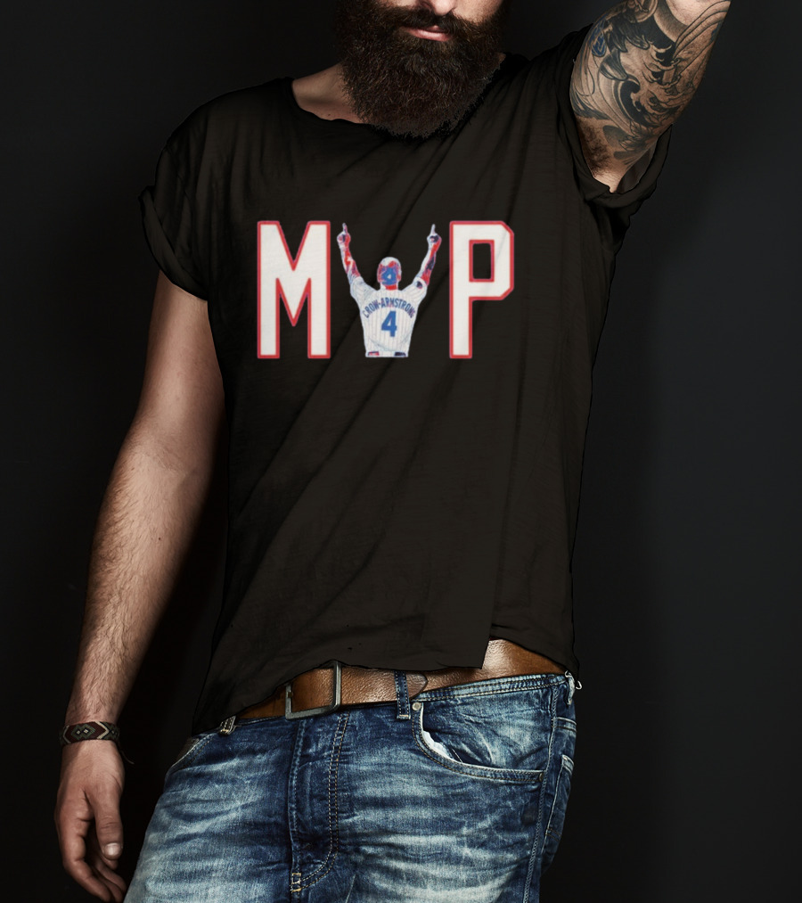 Chicago Cubs Crow Armstrong MVP 4 Baseball Celebration T-Shirt