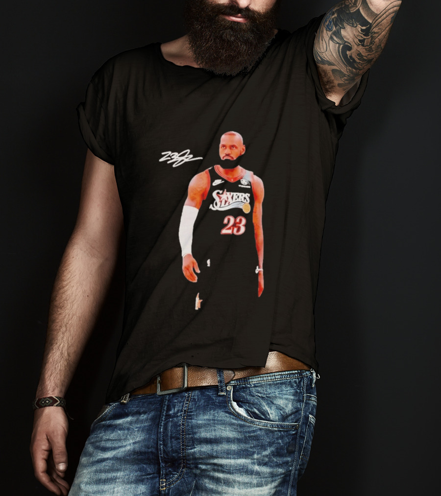 LeBron James 76ers 23 Basketball Edition T-Shirt