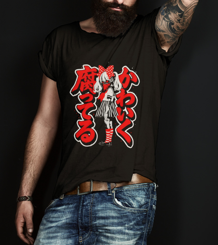 Horror Anime Manga Aesthetics Japanese T-Shirt