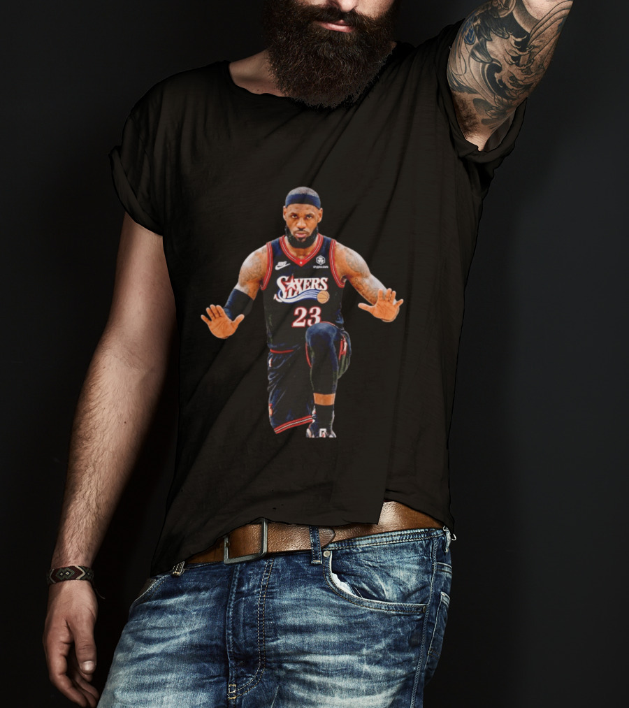 LeBron James 23 Philadelphia 76ers Jersey T-Shirt