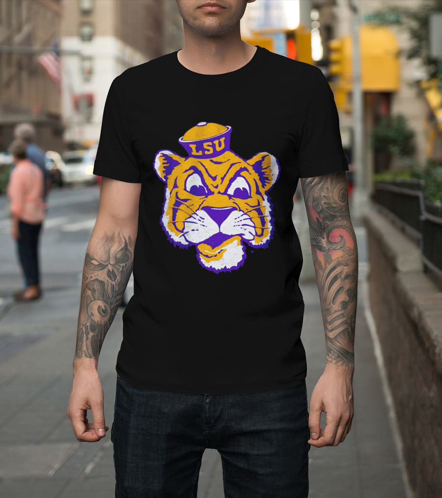 LSU Tigers Big Face 2026 Tiger Head LSU T-Shirt