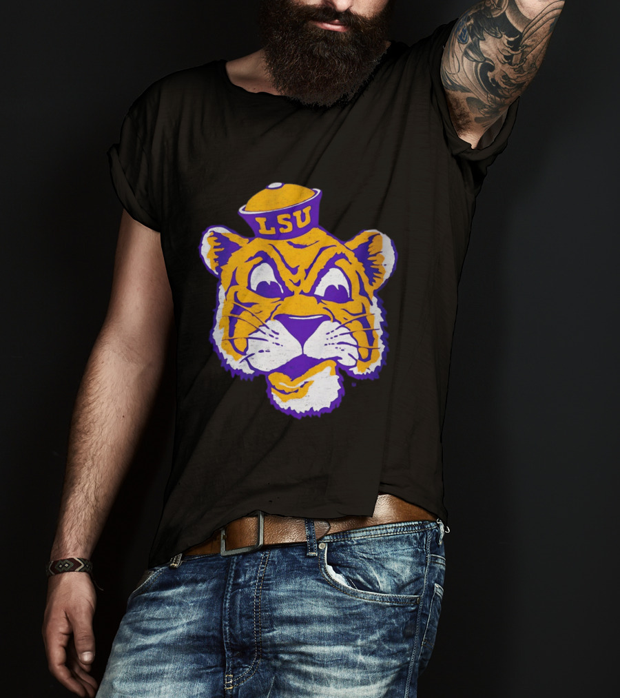 LSU Tigers Big Face 2026 Tiger Head LSU T-Shirt