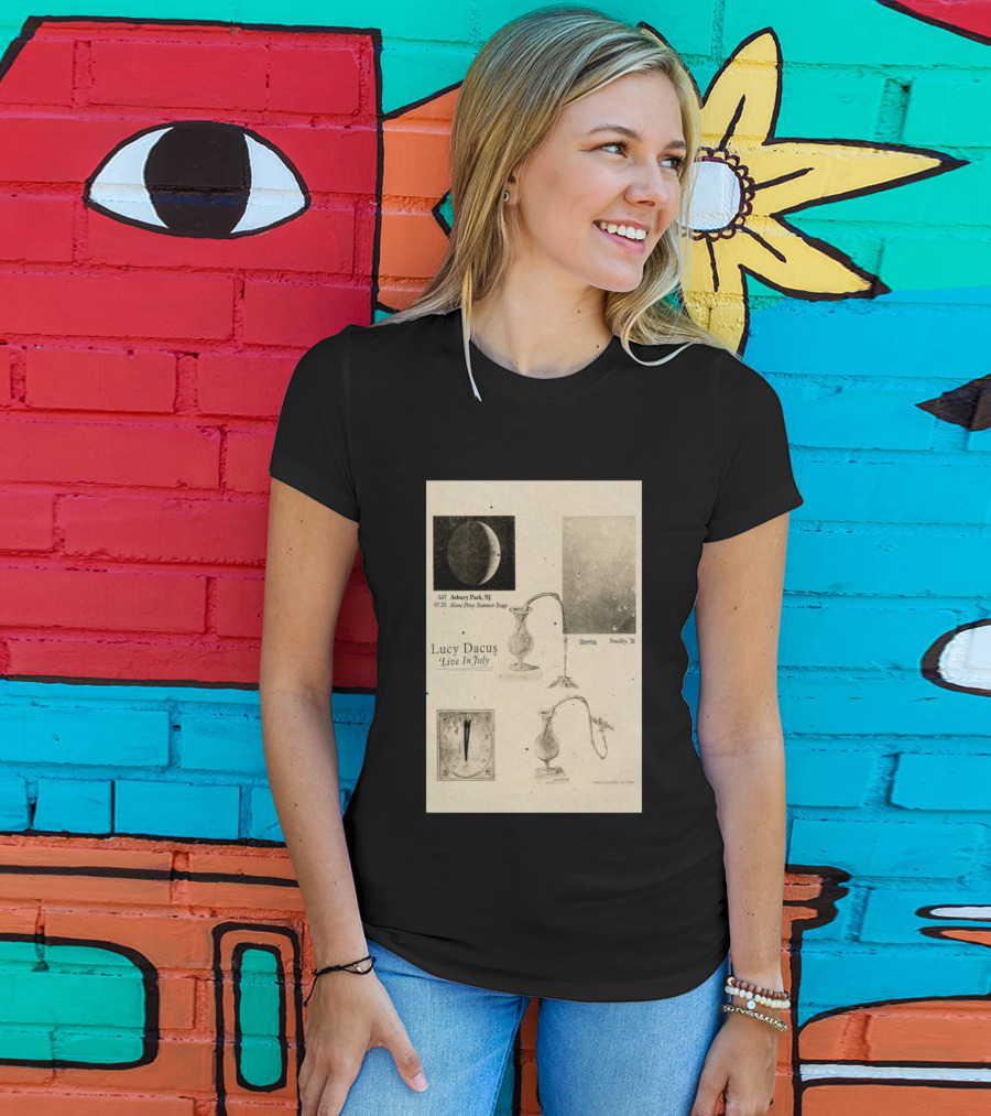 Lucy Dacus Live In July Asbury Park NJ Stone Pony Summer Stage 07 25 Opening Smidley Moon Stage T-Shirt