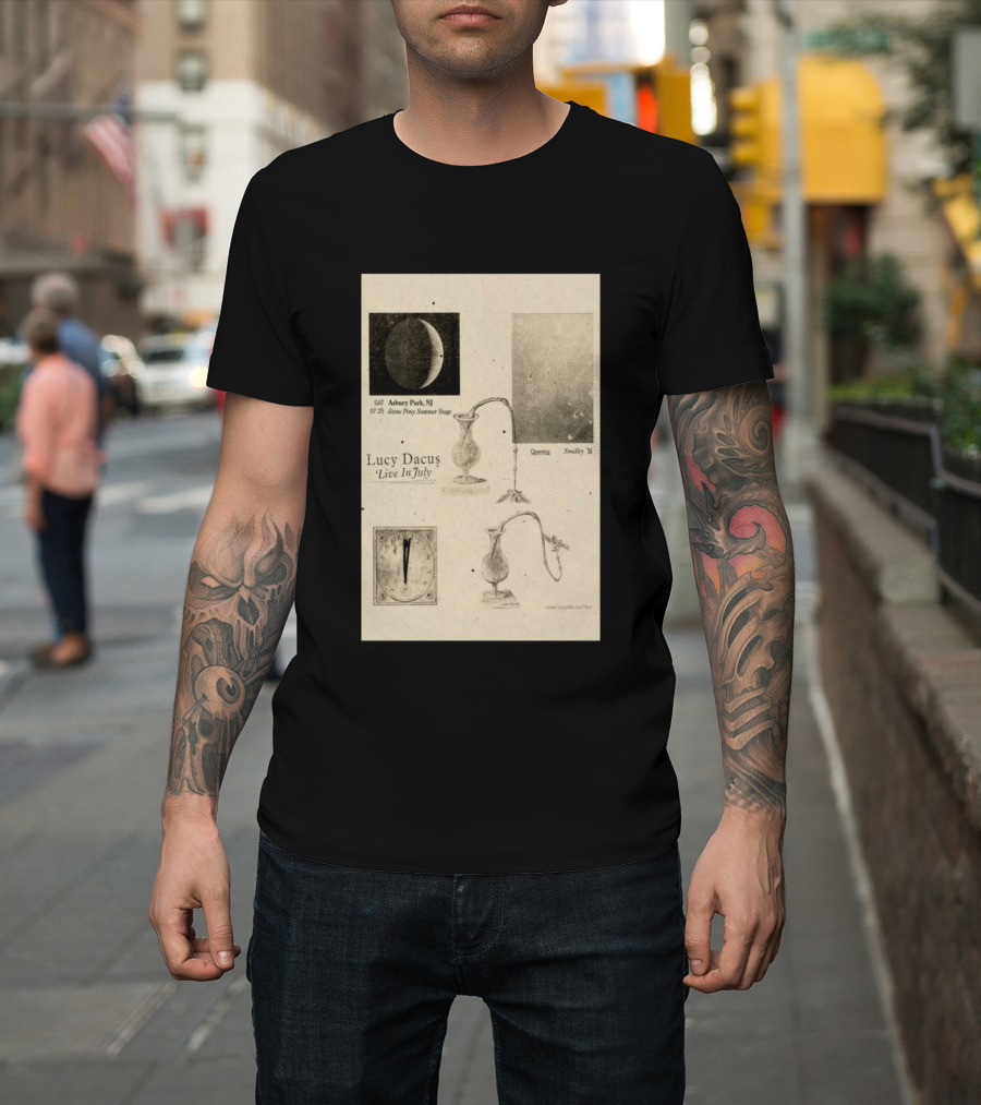Lucy Dacus Live In July Asbury Park NJ Stone Pony Summer Stage 07 25 Opening Smidley Moon Stage T-Shirt
