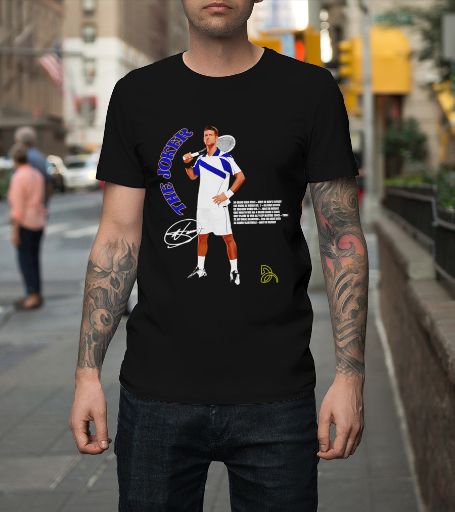 Novak Djokovic The Joker Tennis Champion Signature T-Shirt