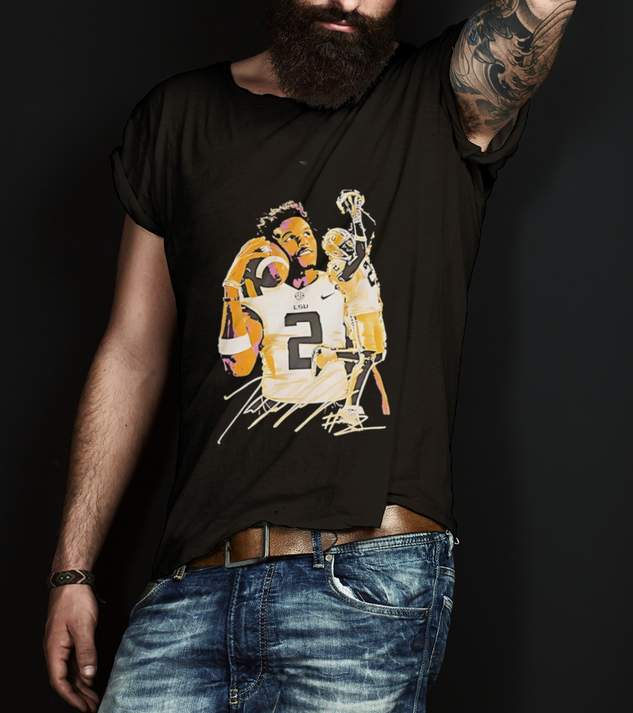 Odell Beckham Jr. LSU Tigers Football Number 2 NCAA T-Shirt