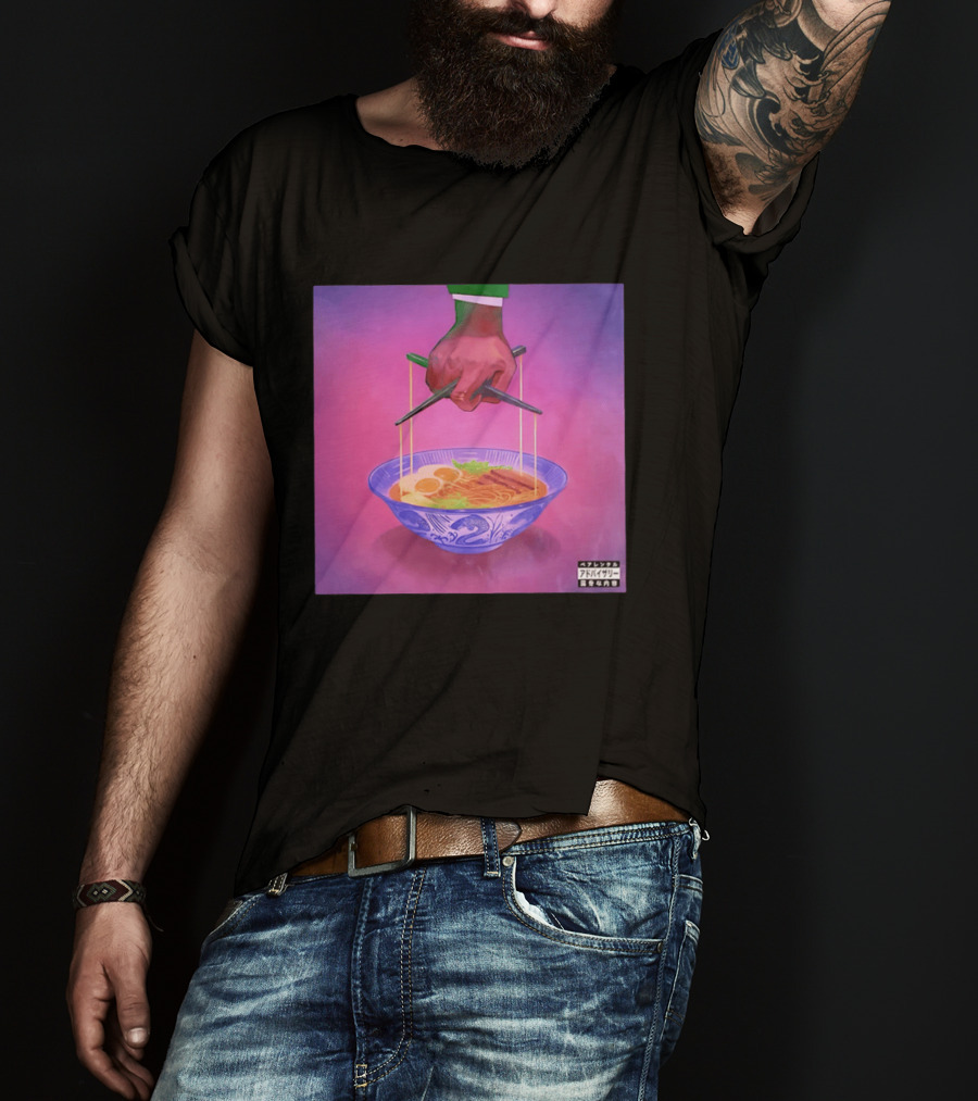 Parental Advisory Explicit Content Ramen Puppet Master Japanese Noodles Bowl T-Shirt