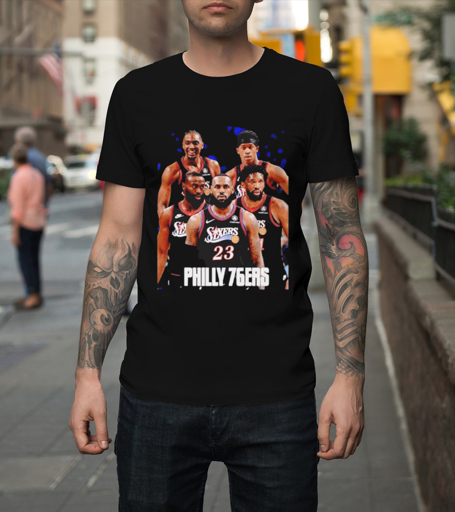 Philadelphia 76ers Big Five LeBron James Philly 76ers 23 T-Shirt