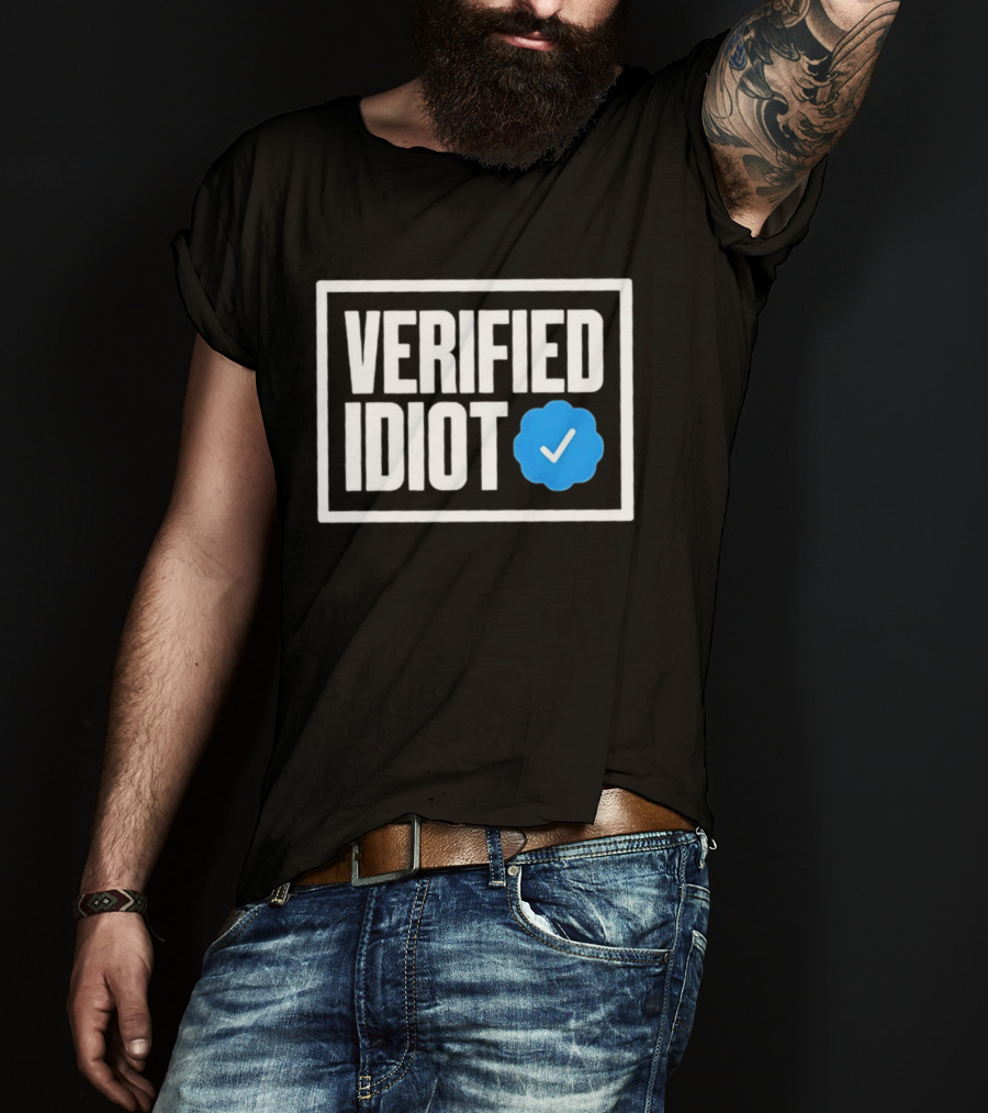Verified Idiot Checkmark Box T-Shirt