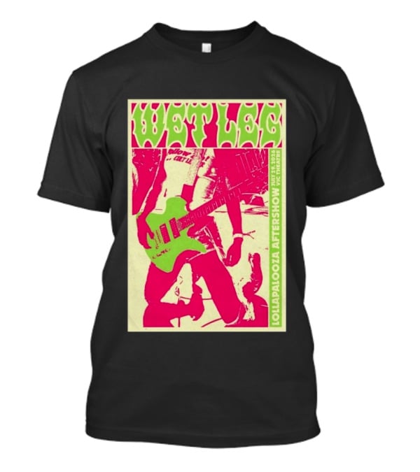 Wet Leg July 29 2026 Lollapalooza Aftershow Vic Theatre Chicago IL T-Shirt