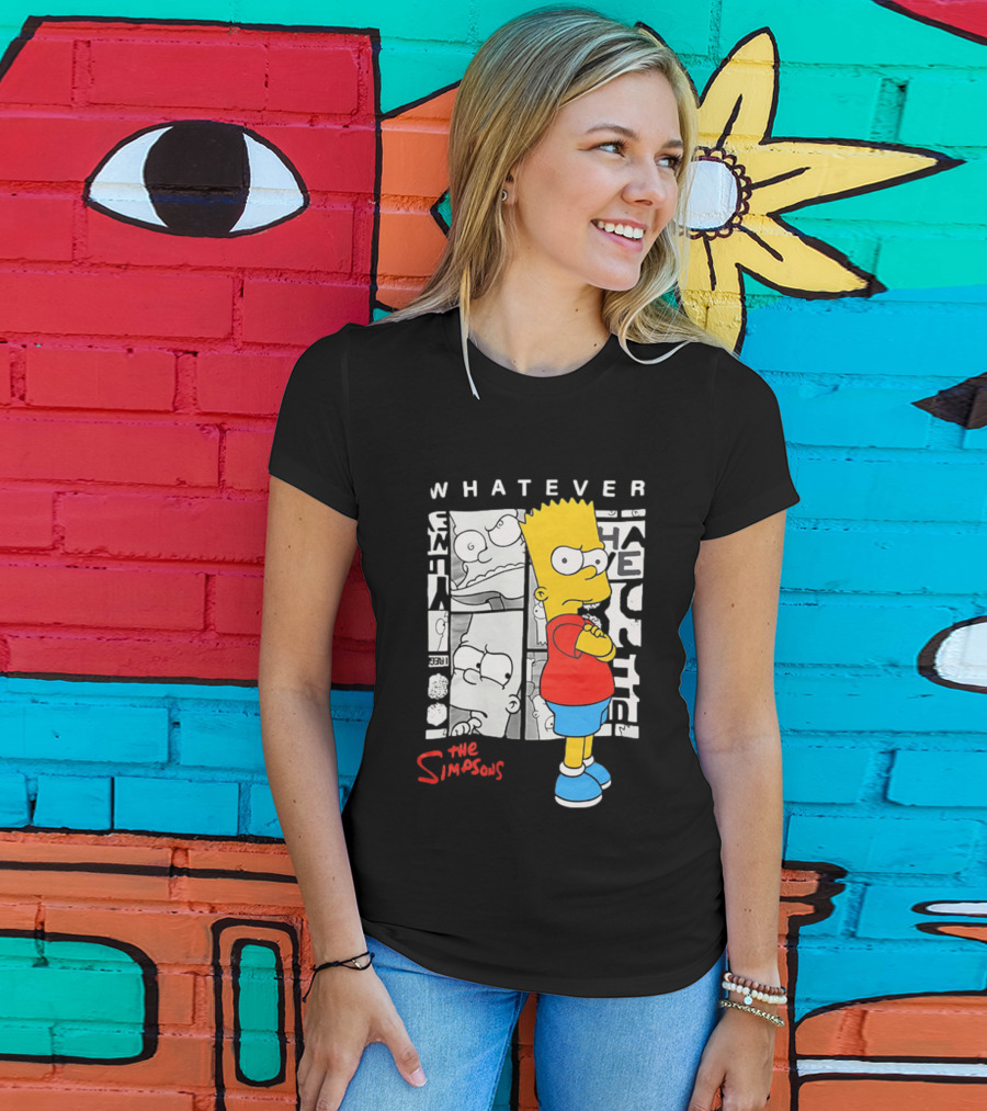 Whatever The Simpsons Bart Simpson Attitude T-Shirt