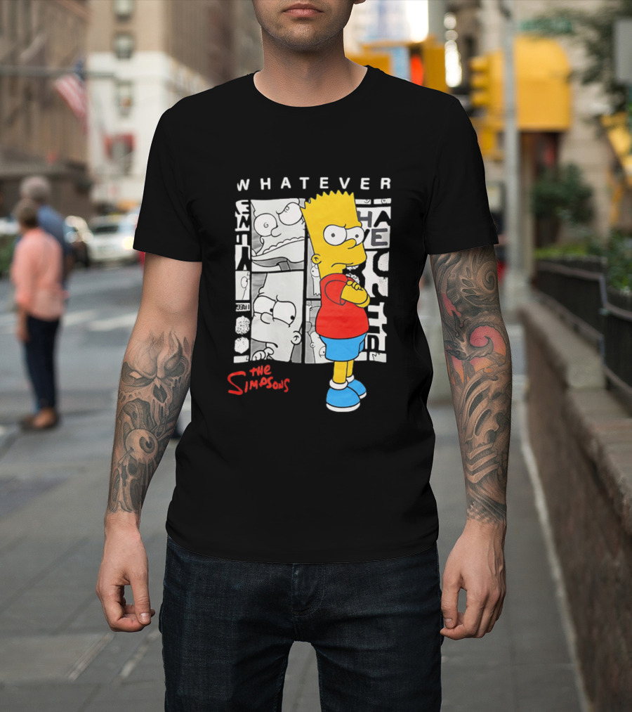 Whatever The Simpsons Bart Simpson Attitude T-Shirt