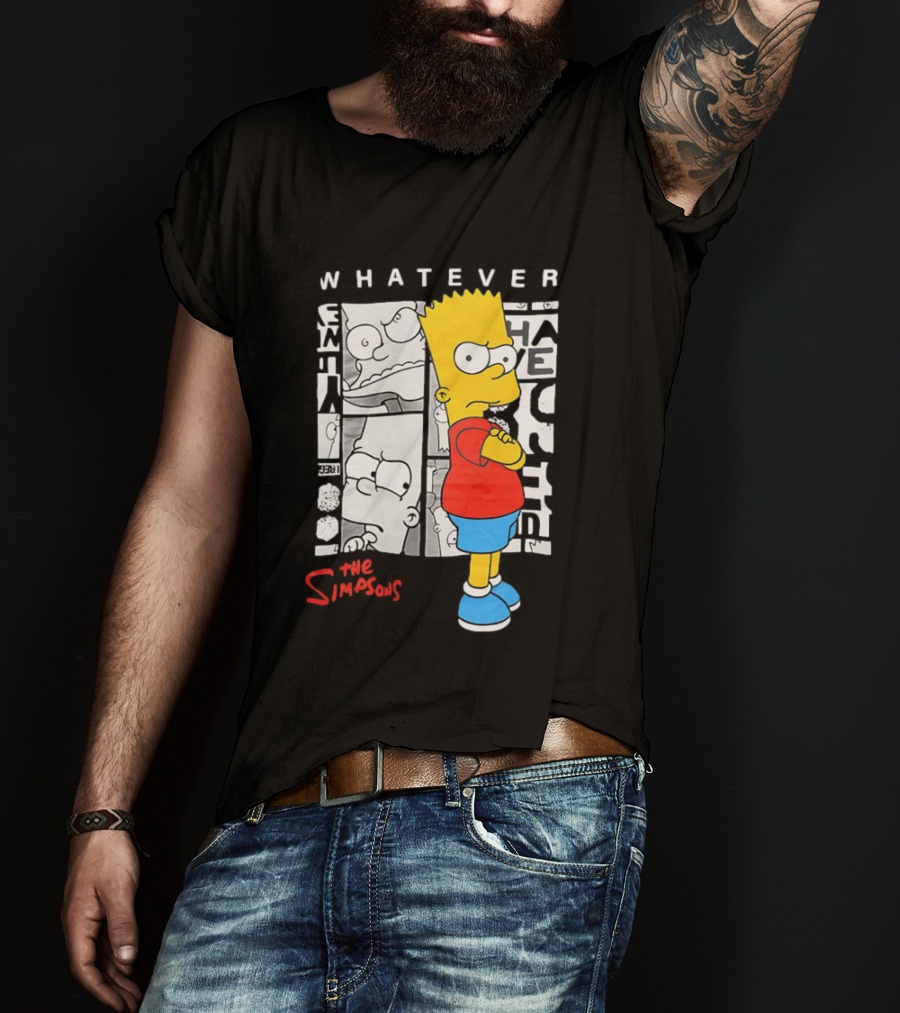 Whatever The Simpsons Bart Simpson Attitude T-Shirt