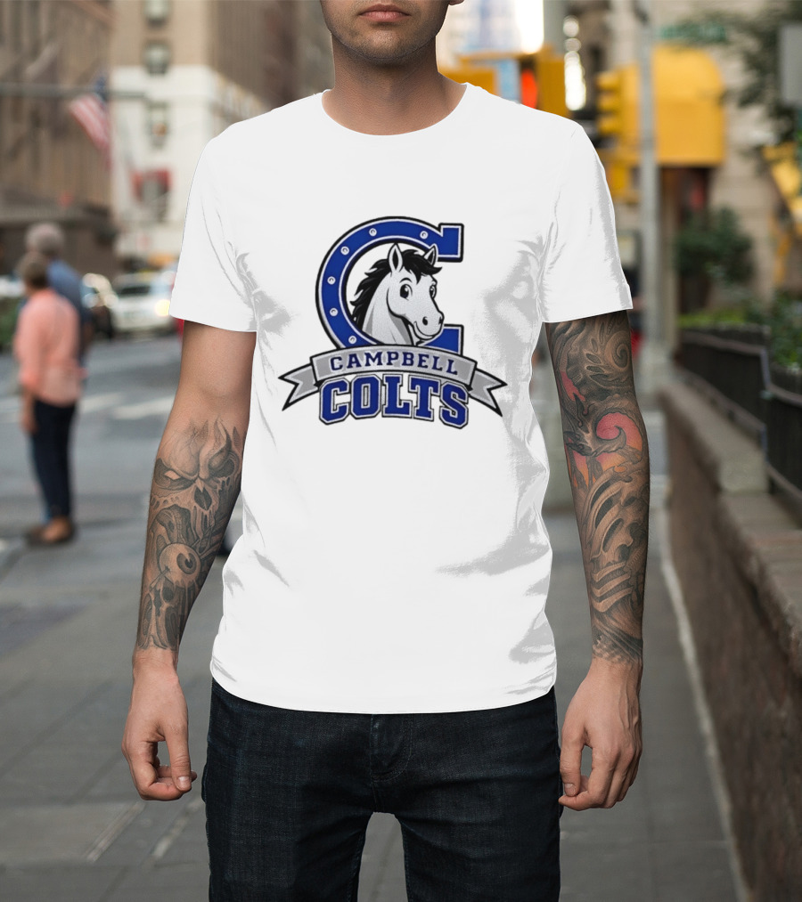 Campbell Colts Athletic Horse T-Shirt