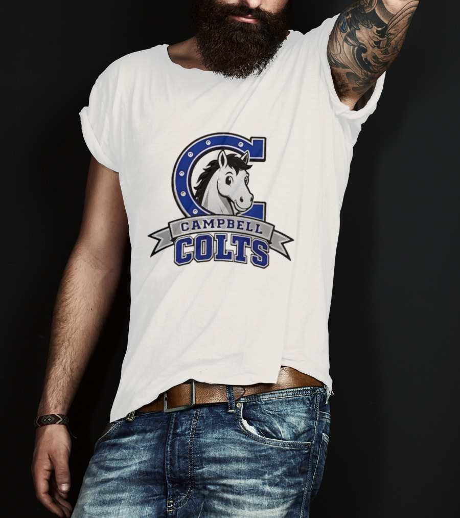 Campbell Colts Athletic Horse T-Shirt
