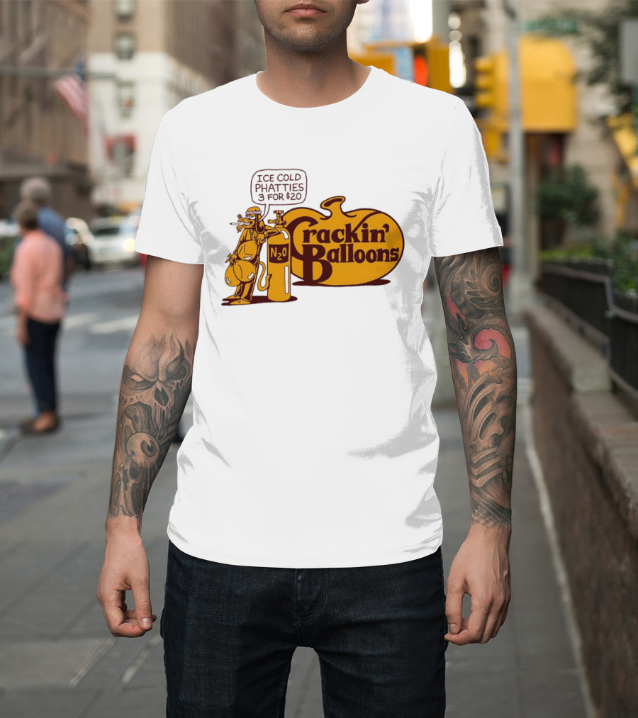 Cracker Barrel Crackin' Balloons Ice Cold Phatties N2O 3 For $20 T-Shirt
