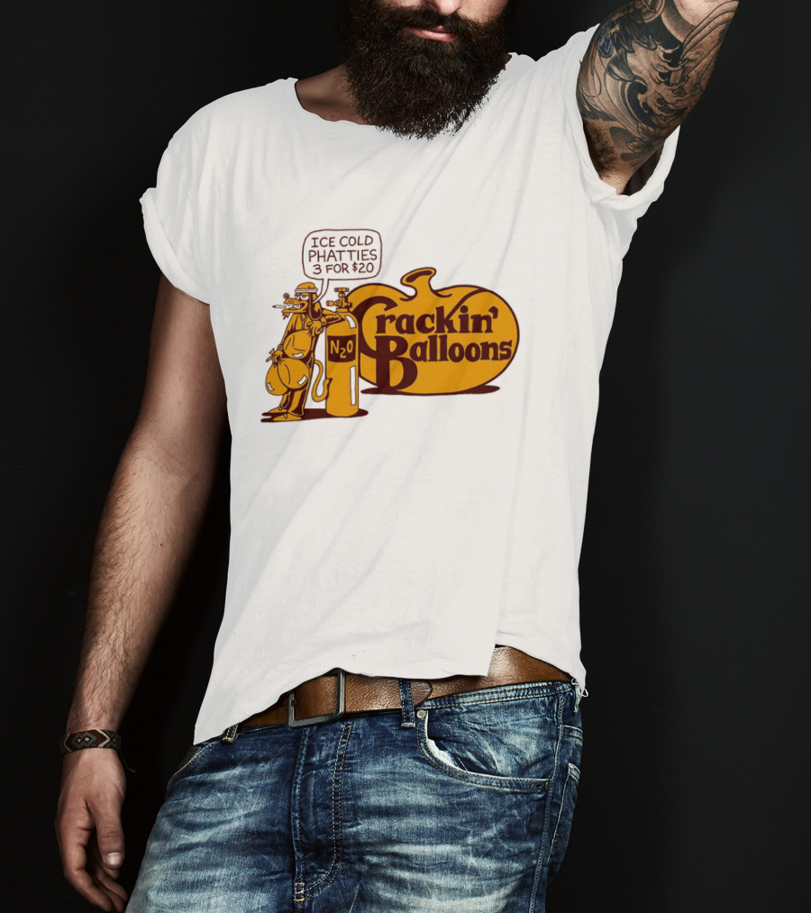Cracker Barrel Crackin' Balloons Ice Cold Phatties N2O 3 For $20 T-Shirt