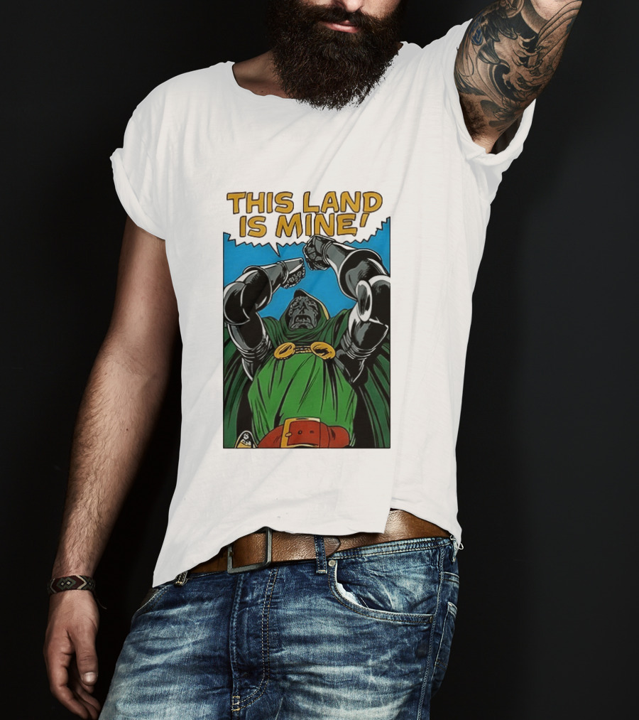 Doctor Doom Marvel Studios This Land Is Mine Vintage Comic T-Shirt