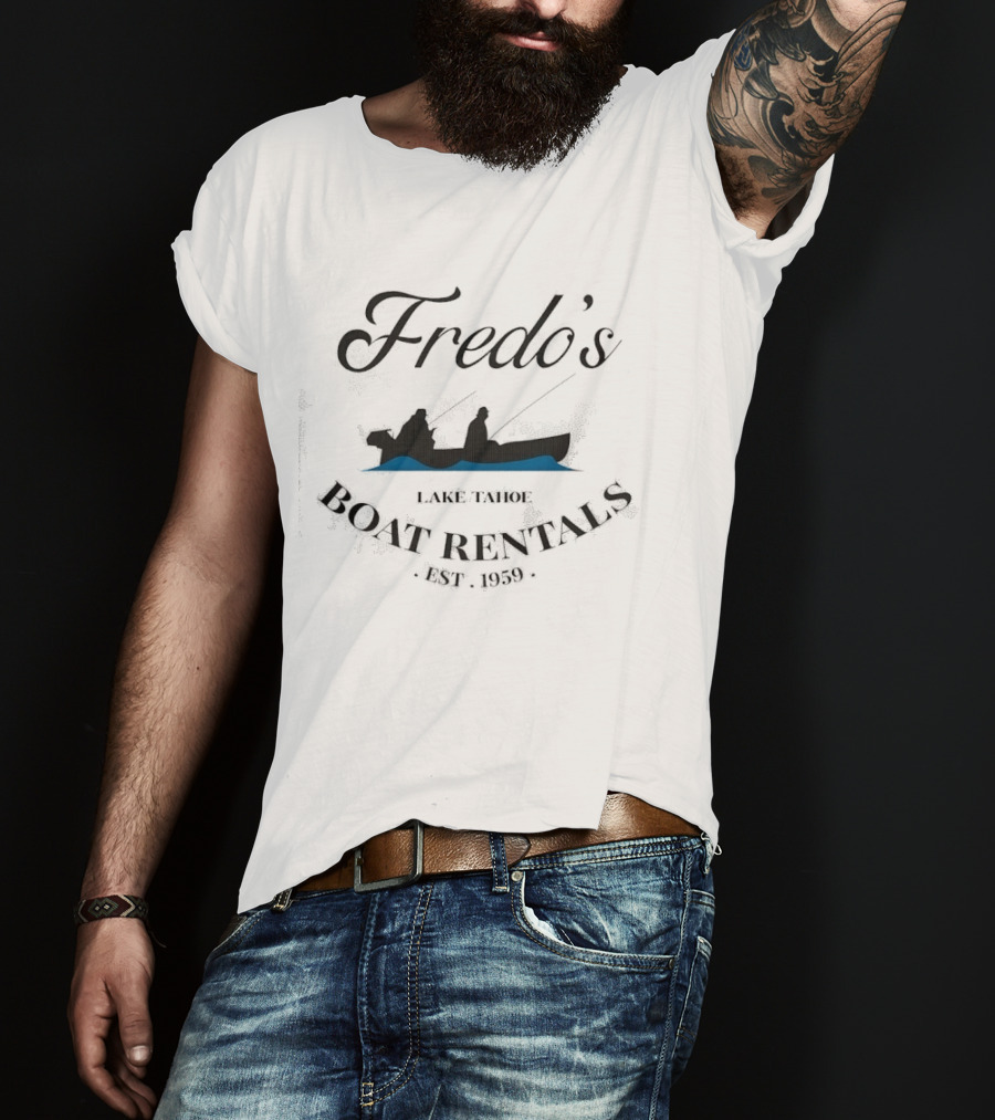 Fredo's Lake Tahoe Boat Rentals Fishing Est. 1959 T-Shirt