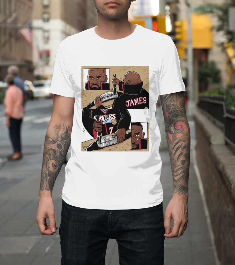 James Sixers 17 Basketball Comic T-Shirt